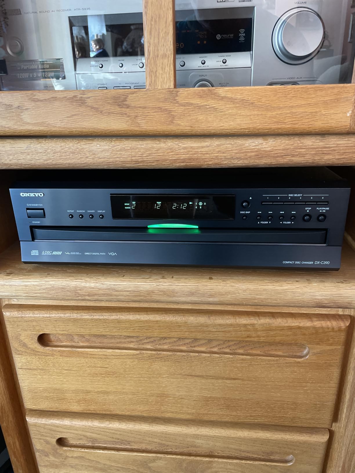 Onkyo DXC390 6 Disc CD Changer,Black customer photo 1