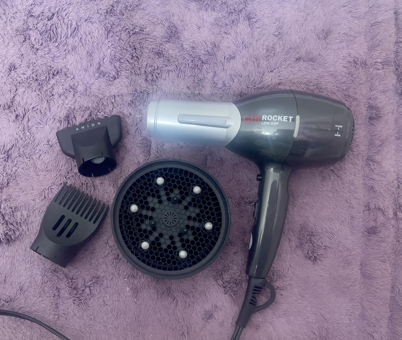 CHI Rocket Hair Dryer with Comb & Drying Nozzle Attachment customer photo 2