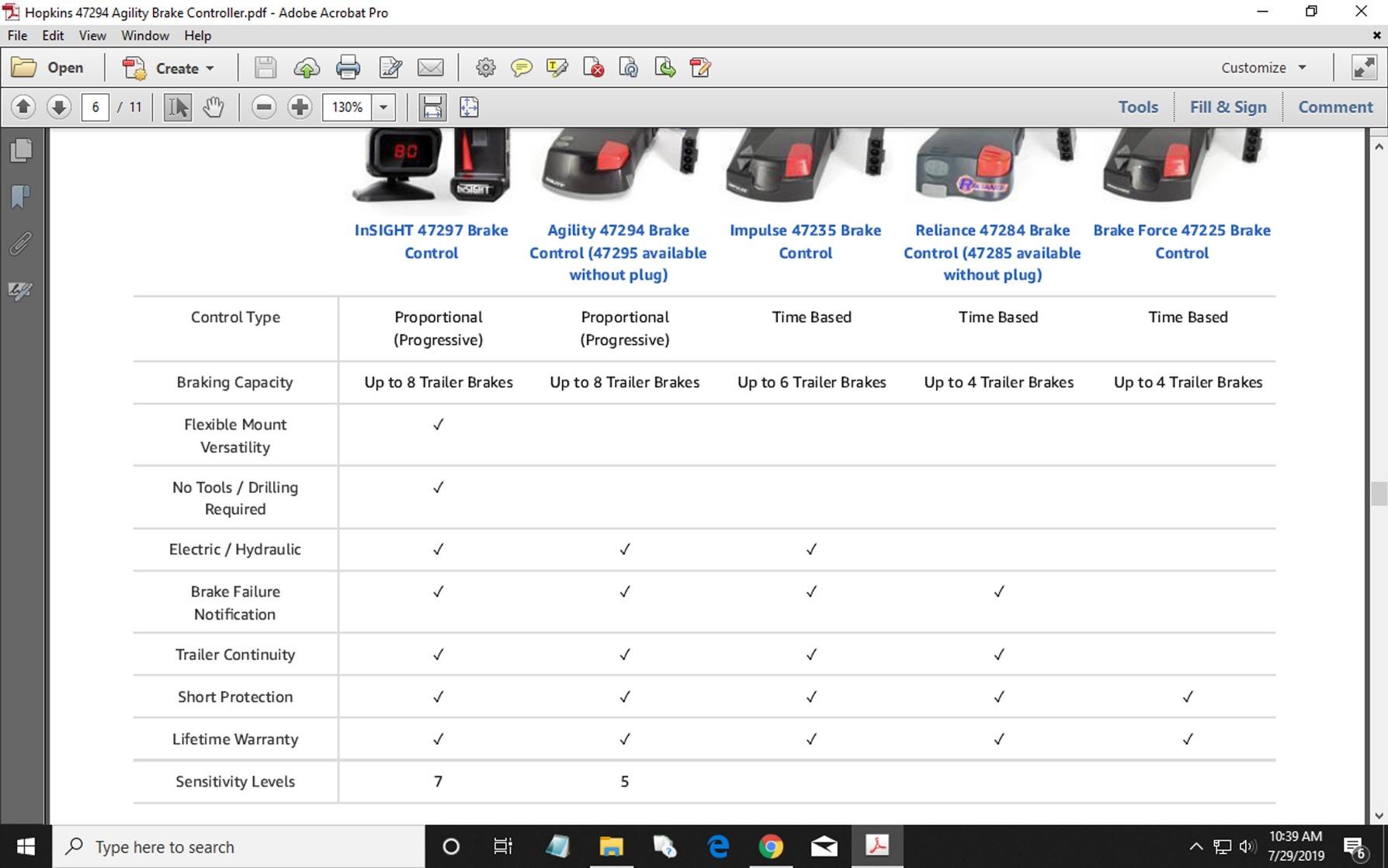 Hopkins Towing Solutions 47294 Agility Plug-in Simple Brake Control, Controls up to 8 trailer brakes customer photo 1