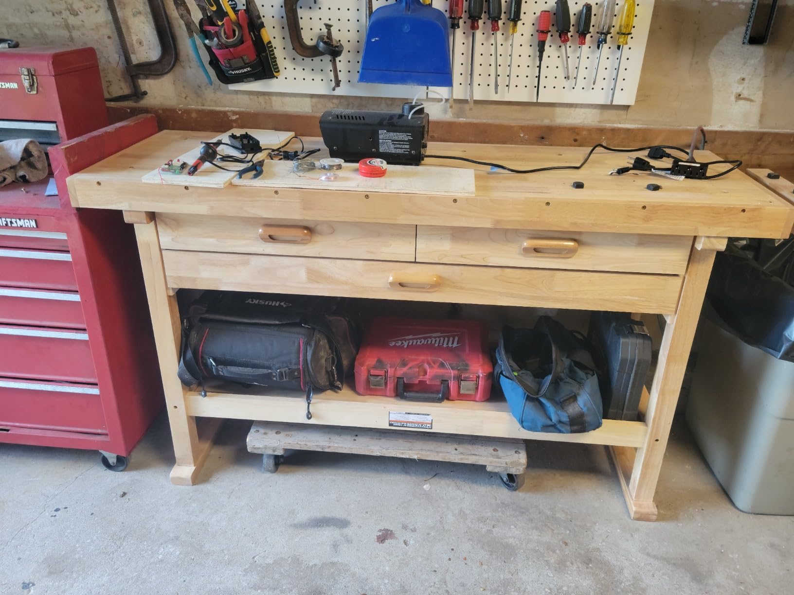 Windsor Design Workbench with 3 Drawers, 60 Hardwood Surface customer photo 1