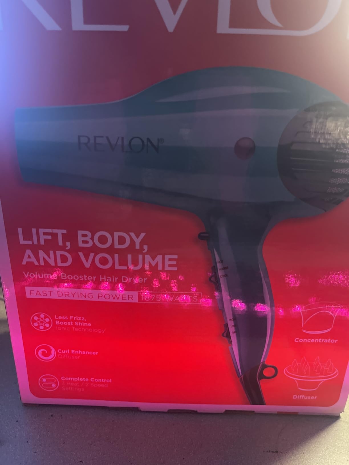 Revlon Volume Booster Hair Dryer | 1875W for Voluminous Lift and Body, (Green) customer photo 2