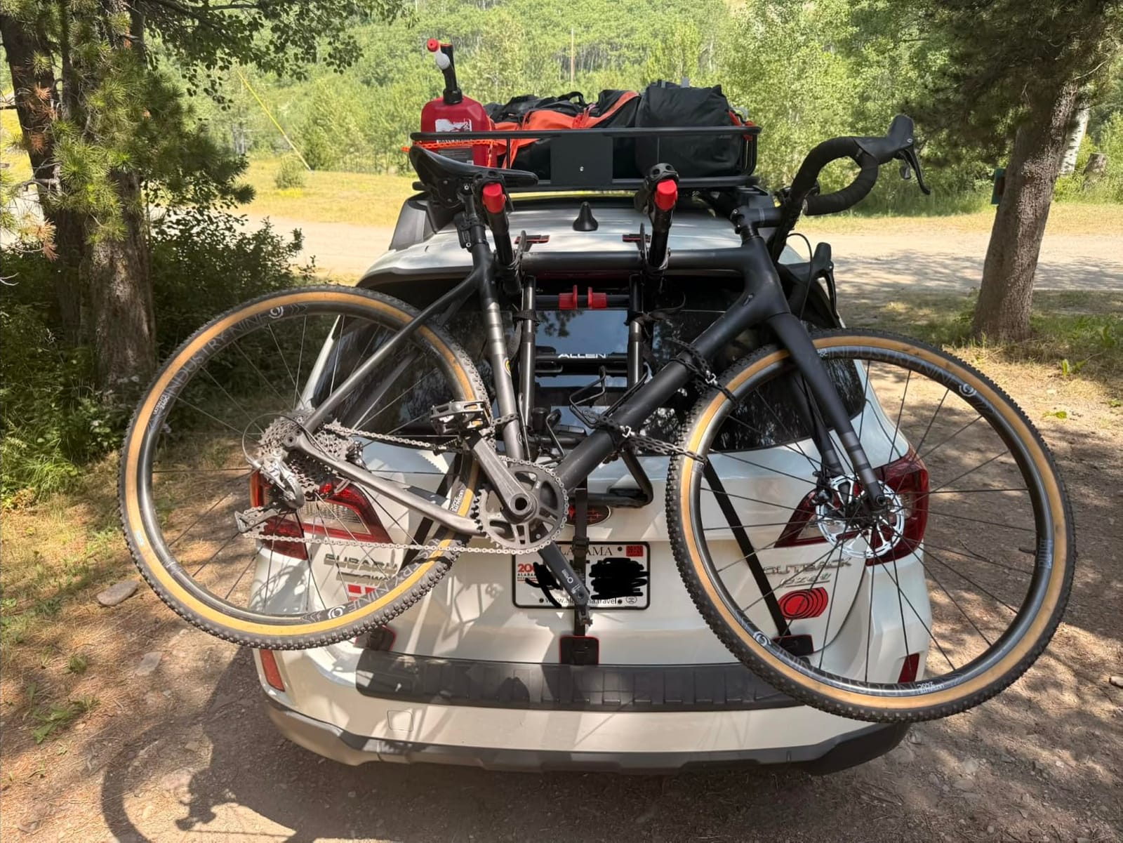 Allen Sports Premier 3-Bike Trunk Rack, Model S103 (Black and red) customer photo 2