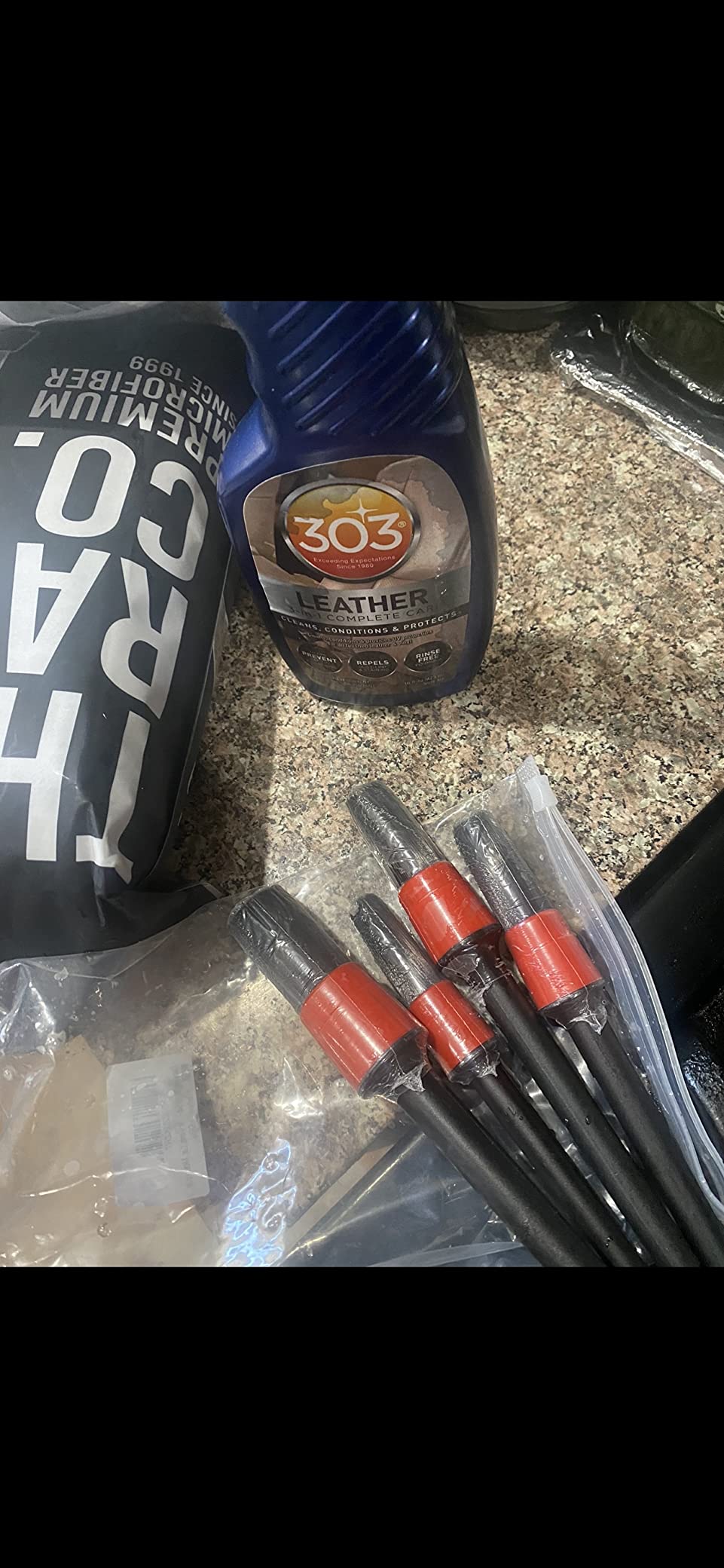 303 Products Leather 3-In-1 Complete Care - Cleans, Conditions, & Protects - Helps Prevent Fading & Cracking - Rinse Free Formula - Repels Dust, Lint, & Staining, 16 fl. oz. (30218CSR) Packaging May Vary customer photo 2