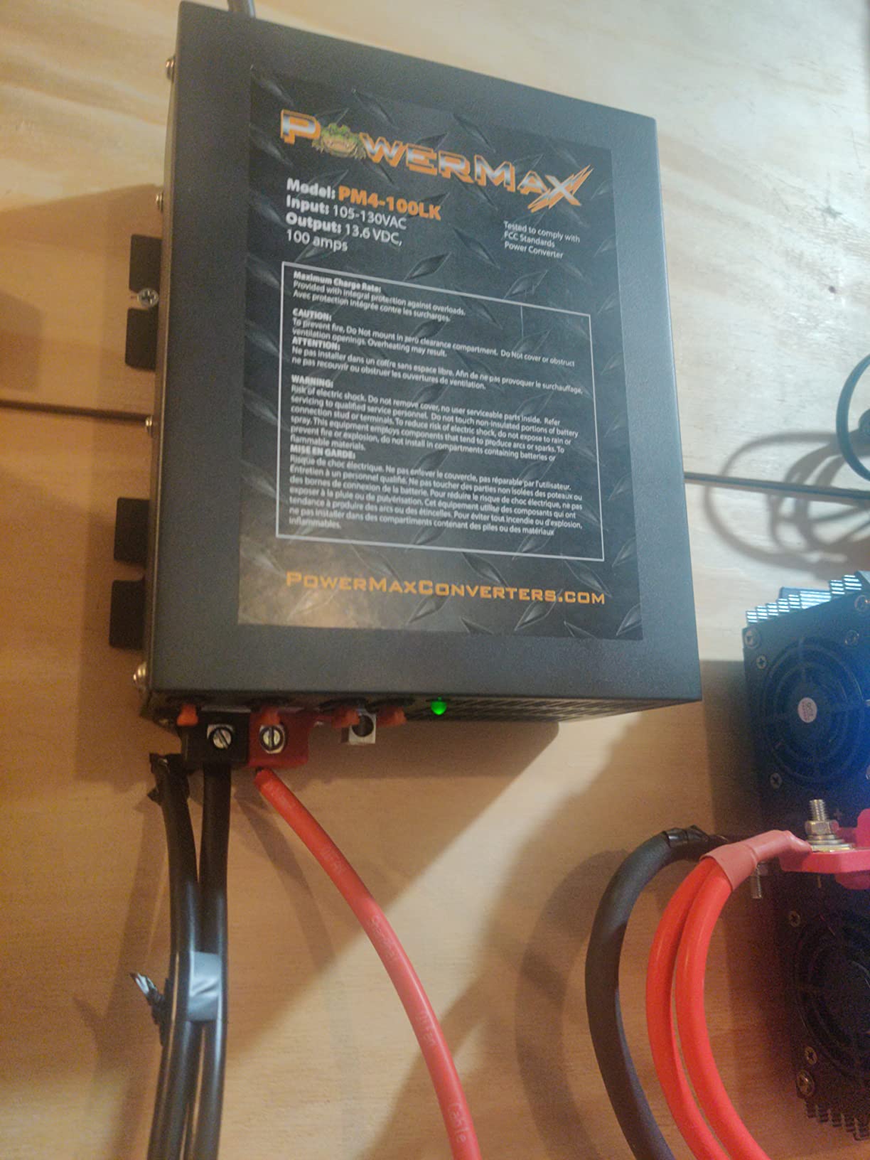 PowerMax PM4-100A 100A Deck Mount RV Converter Charger Lithium customer photo 2