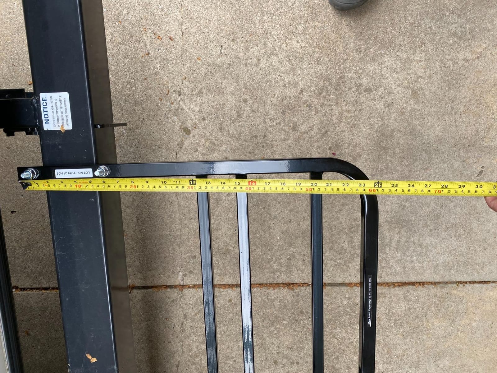 Quick Products QPRBM2R RV Bumper-Mounted 2-Bike Rack with Adjustable Width and Stabilizer Post customer photo 1