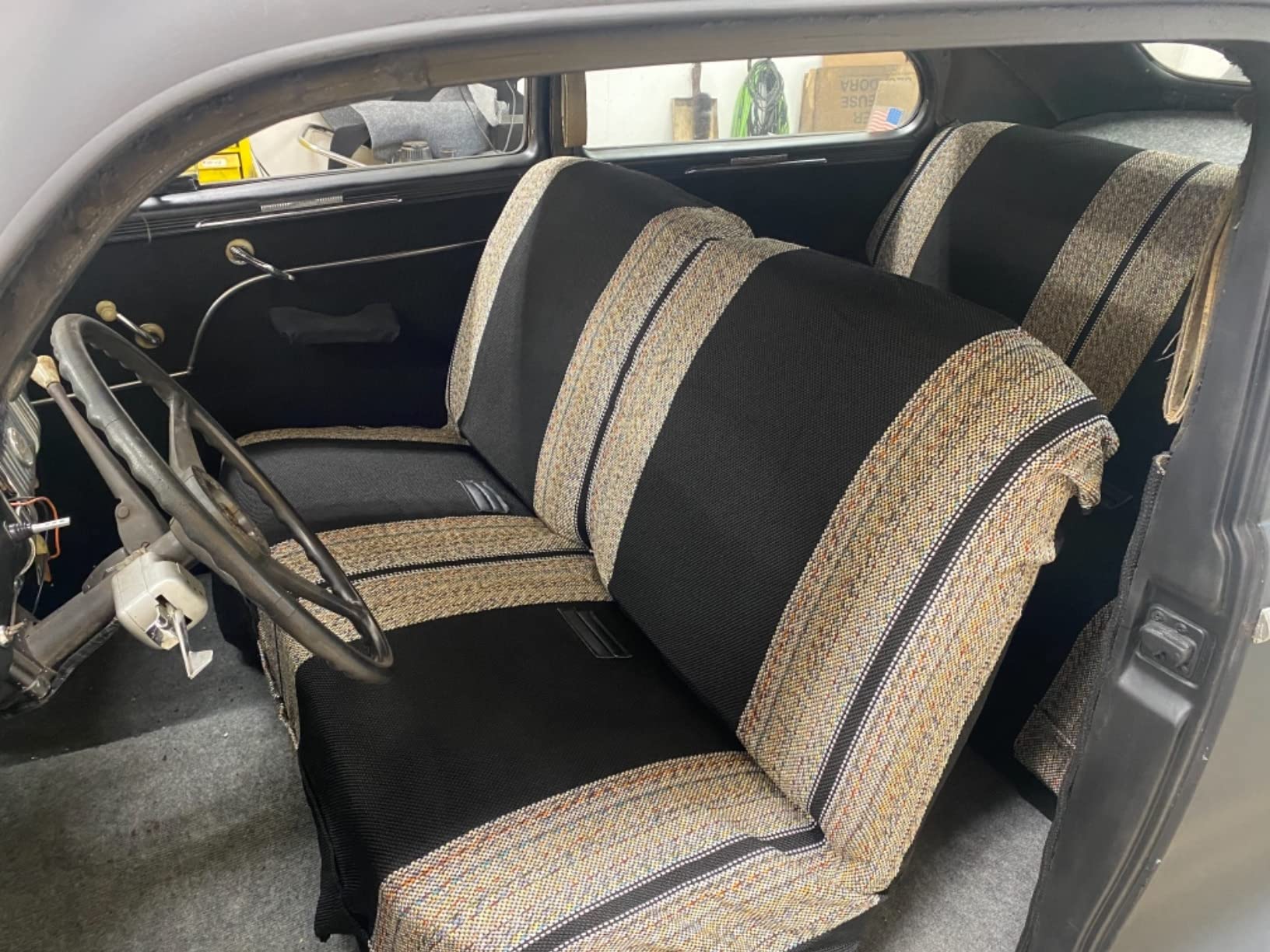 Leader Accessories Saddle Blanket Full Size Truck Bench Seat Cover,Black customer photo 1