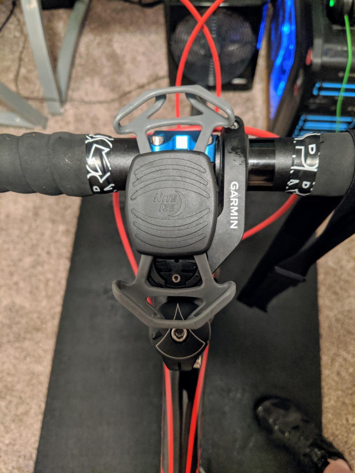 Nite Ize Wraptor Rotating Smartphone Bar Mount - Universal Cell Phone Holder for Bikes, Carts & Strollers - 360-Degree Rotation - Secure Hold on Rough Terrain - Handlebar & Stem Mount customer photo 2