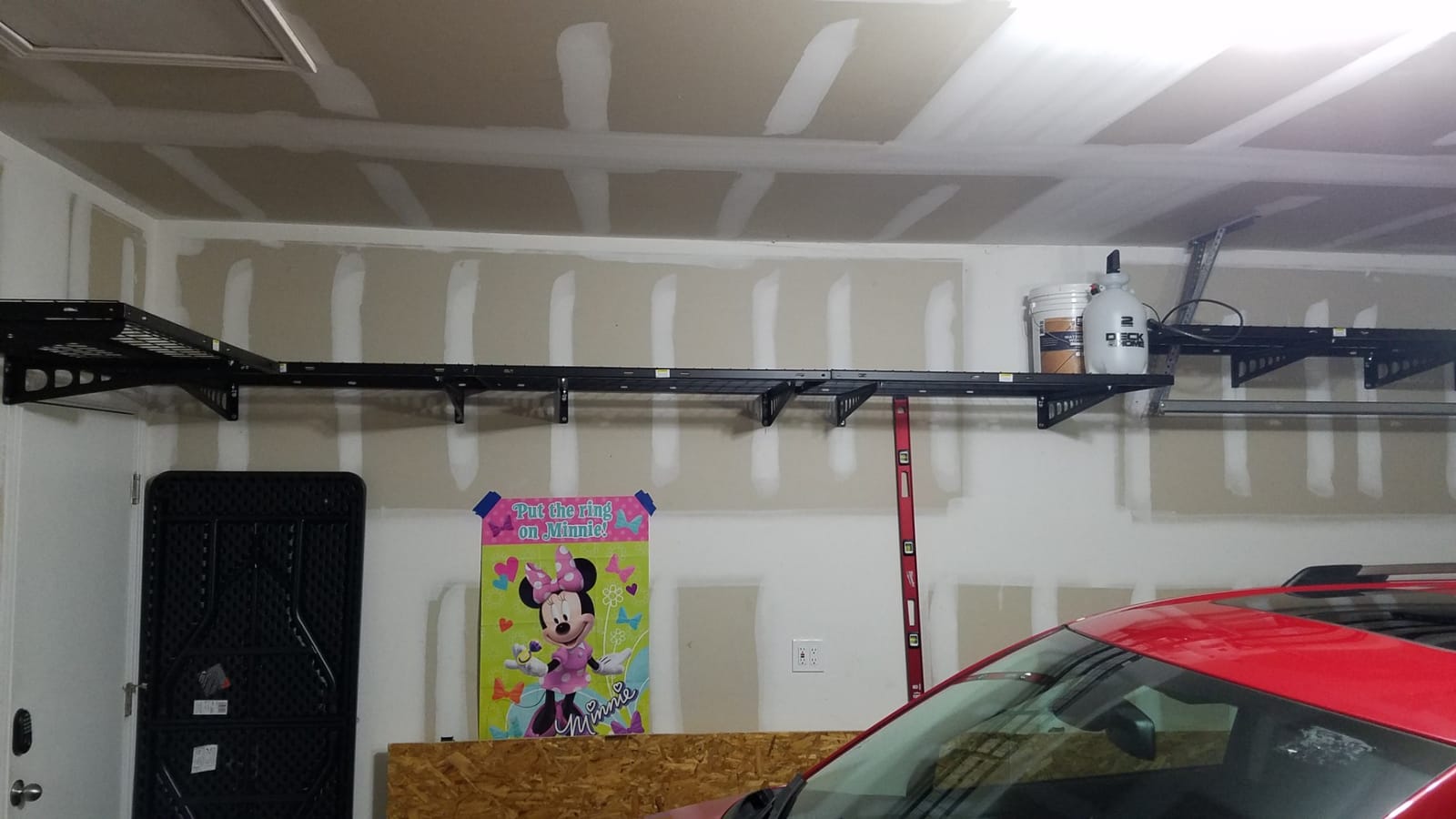 FLEXIMOUNTS 2 Pack 2x4ft Corner Wall Shelving Garage Storage Rack, Black customer photo 2