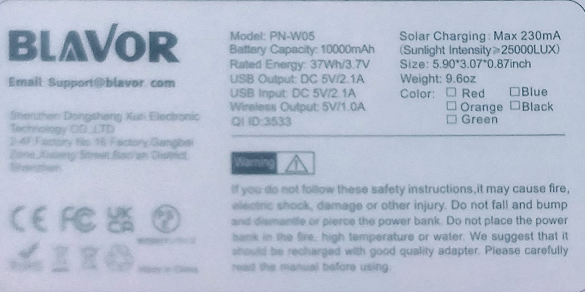 BLAVOR Solar Power Bank 10,000mAh Portable Wireless Charger for Cell Phones customer photo 1