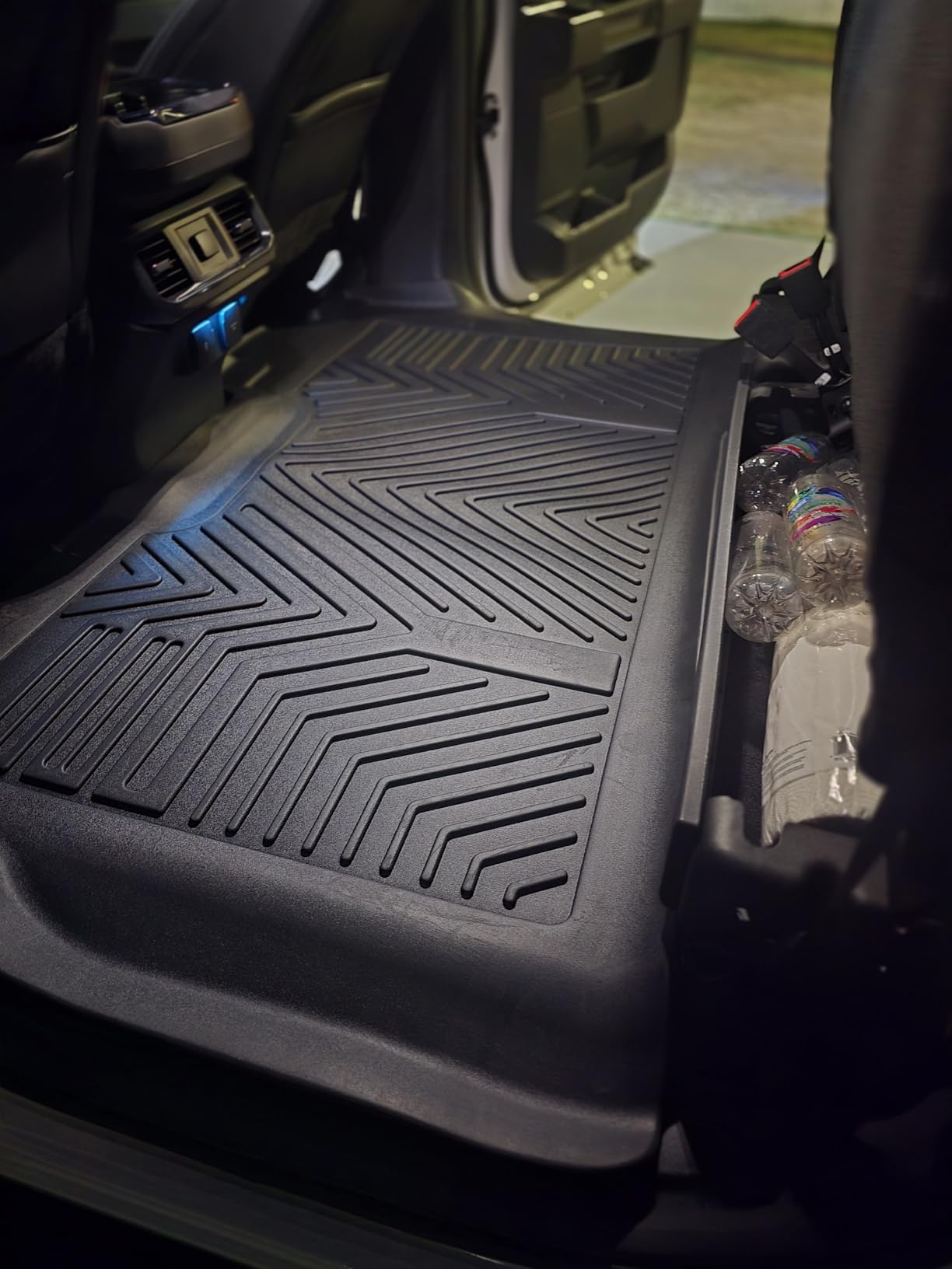YITAMOTOR Floor Mats Fit for Ford F-150 2015-2026 & F150 Lightning 2022-2026 SuperCrew (Rear w/o U-Seat Flat Storage),TPE All Weather Truck mats, 1st & 2nd Row customer photo 2