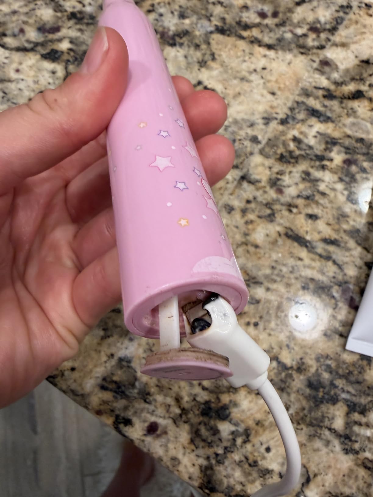Vekkia Sonic Rechargeable Kids Electric Toothbrush(Blue) customer photo 1