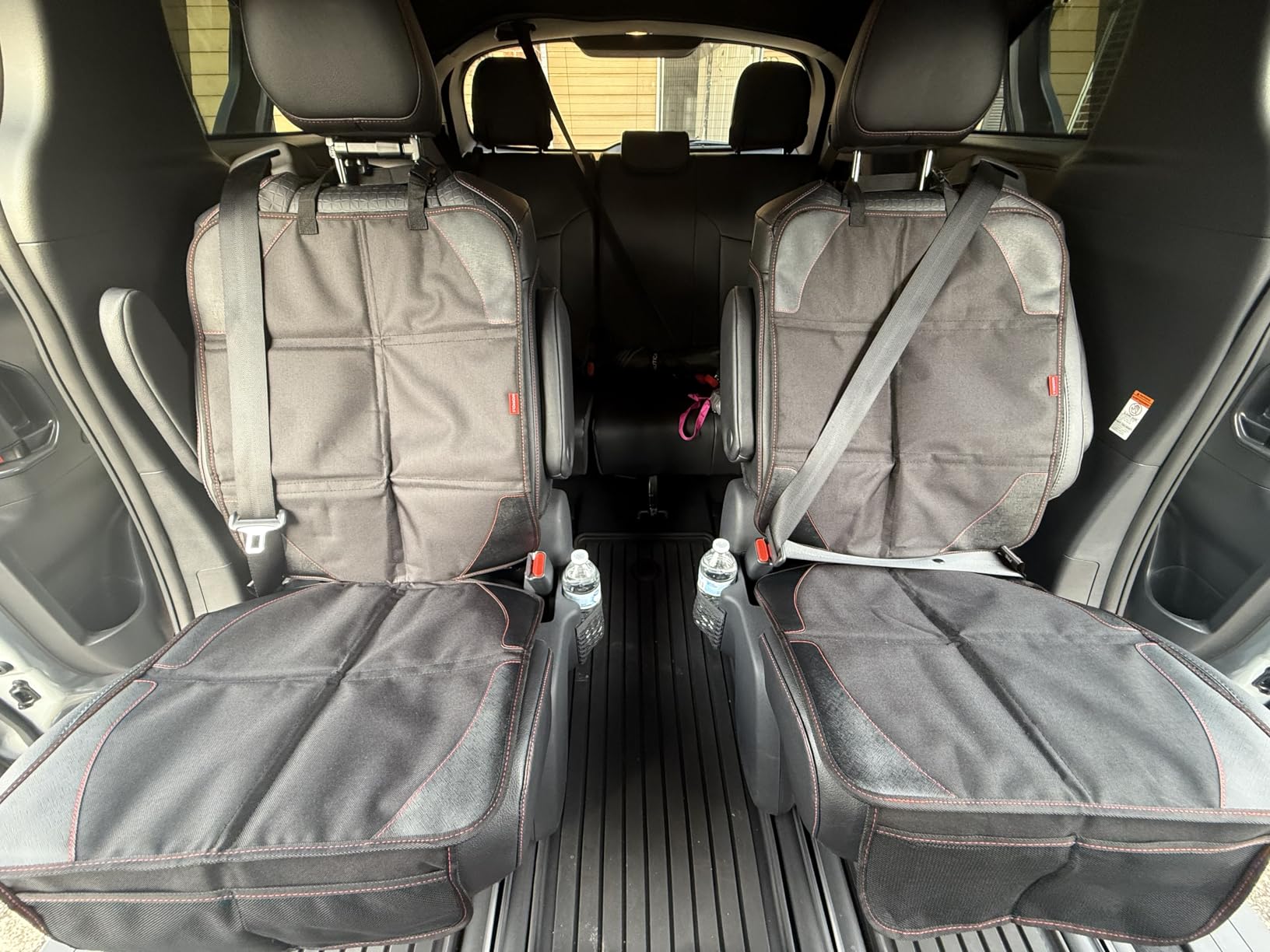 MORROLS Car Seat Protector for Child, Baby, Pets -1 Pack car seat Cover with Thick Padding- Waterproof Universal Size with Mesh Pockets (Black) customer photo 1
