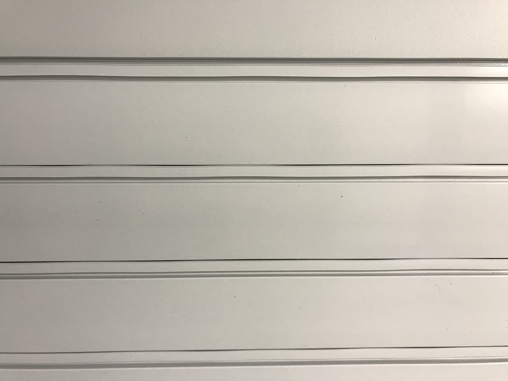 PROSLAT Garage Storage PVC Slatwall Panels - 2 Packs of 8 ft. x 4 ft. Sections (20 Single Slats which Make up 64 sq.ft) (White) customer photo 1