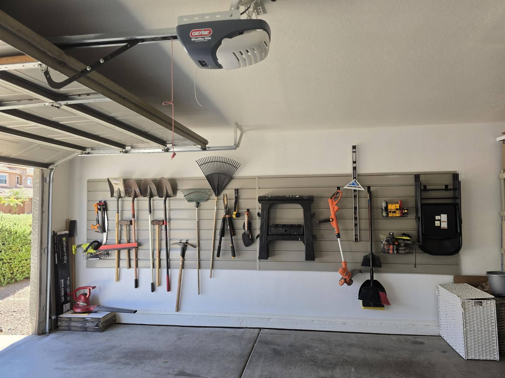PROSLAT Garage Storage PVC Slatwall Panels - 2 Packs of 8 ft. x 4 ft. Sections (20 Single Slats which Make up 64 sq.ft) (White) customer photo 2