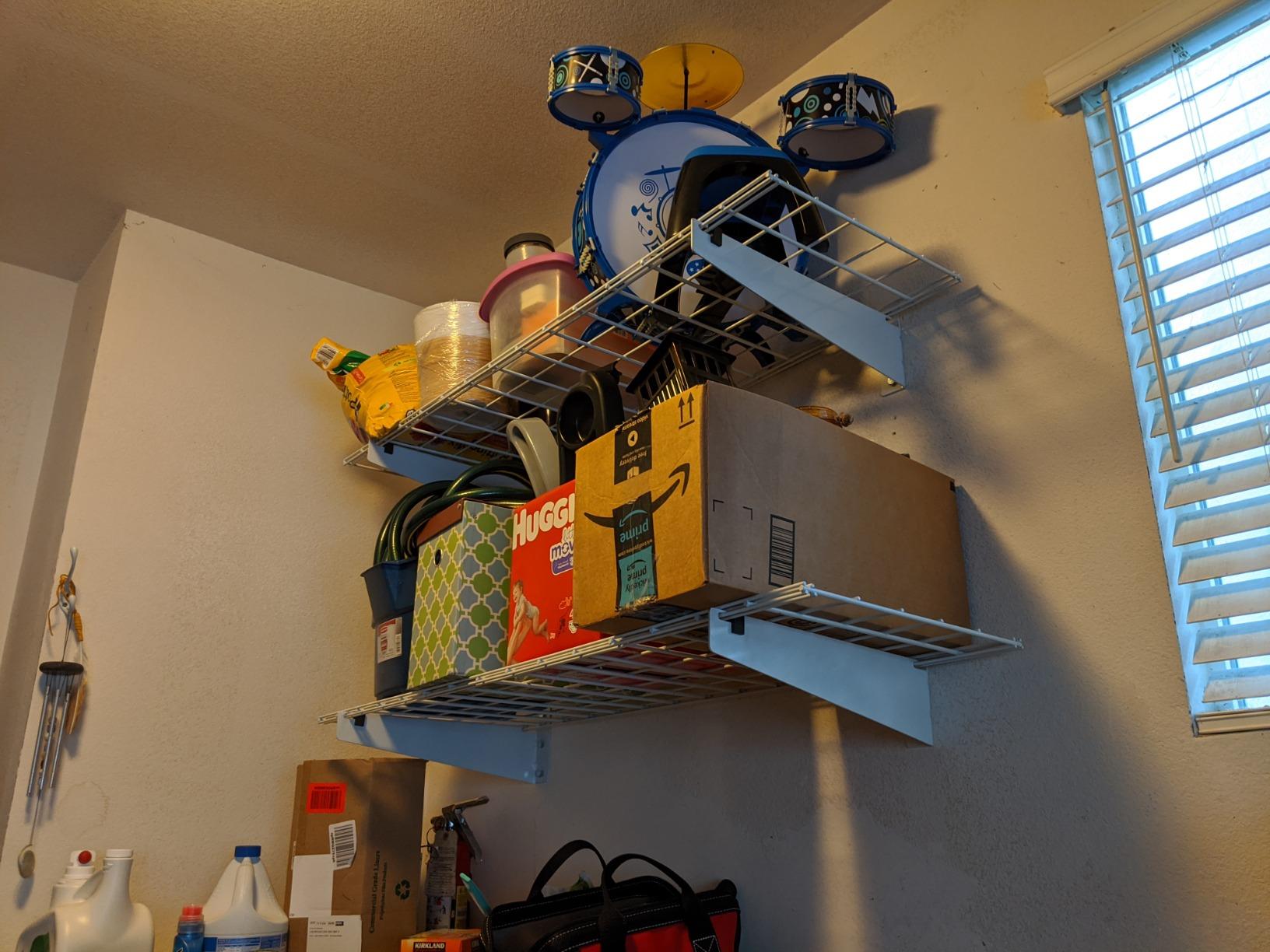Wallmaster 15x45 Garage Wall Mount Shelves Heavy Duty Storage Shelves customer photo 2