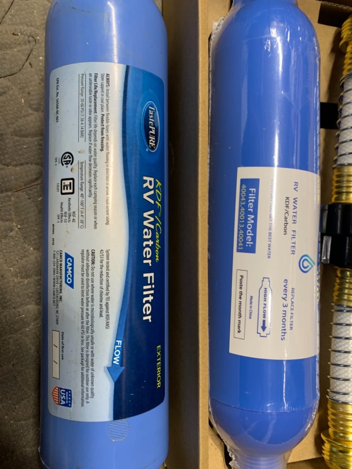 BELVITA RV inline water filter with Flexible Hose Protector customer photo 2