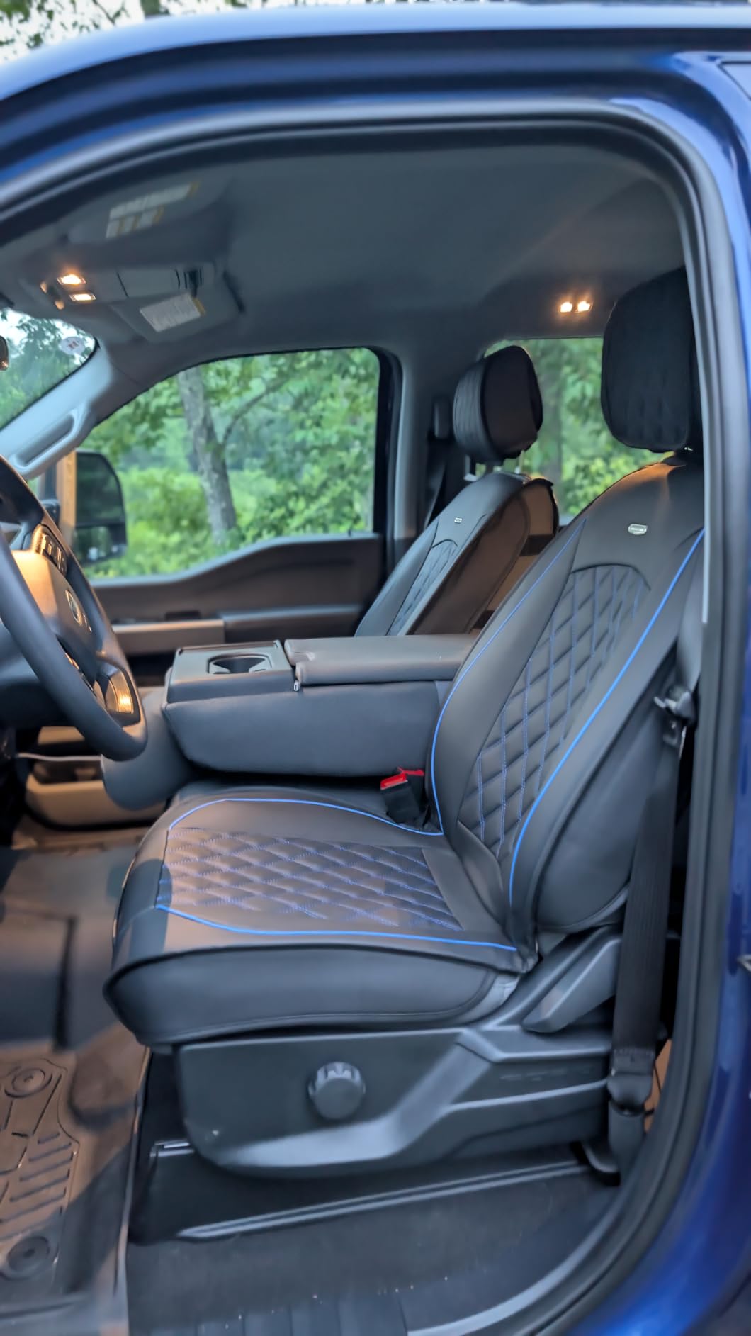 Aierxuan Front Car Seat Covers for Ford F150 F250 F350 F450 Truck (Black) customer photo 1