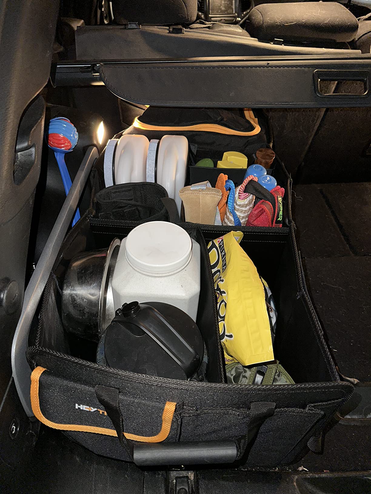 HEYTRIP Large Trunk Organizer with Built-in Leakproof Cooler Bag, Black customer photo 1