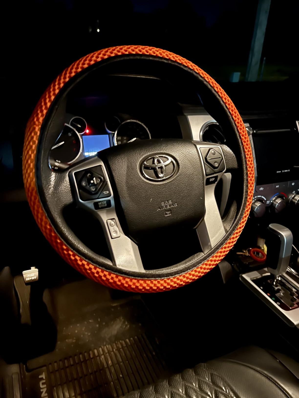 Moly Magnolia 15 Inch Steering Wheel Cover, Microfiber Ice Silk, Purple customer photo 2