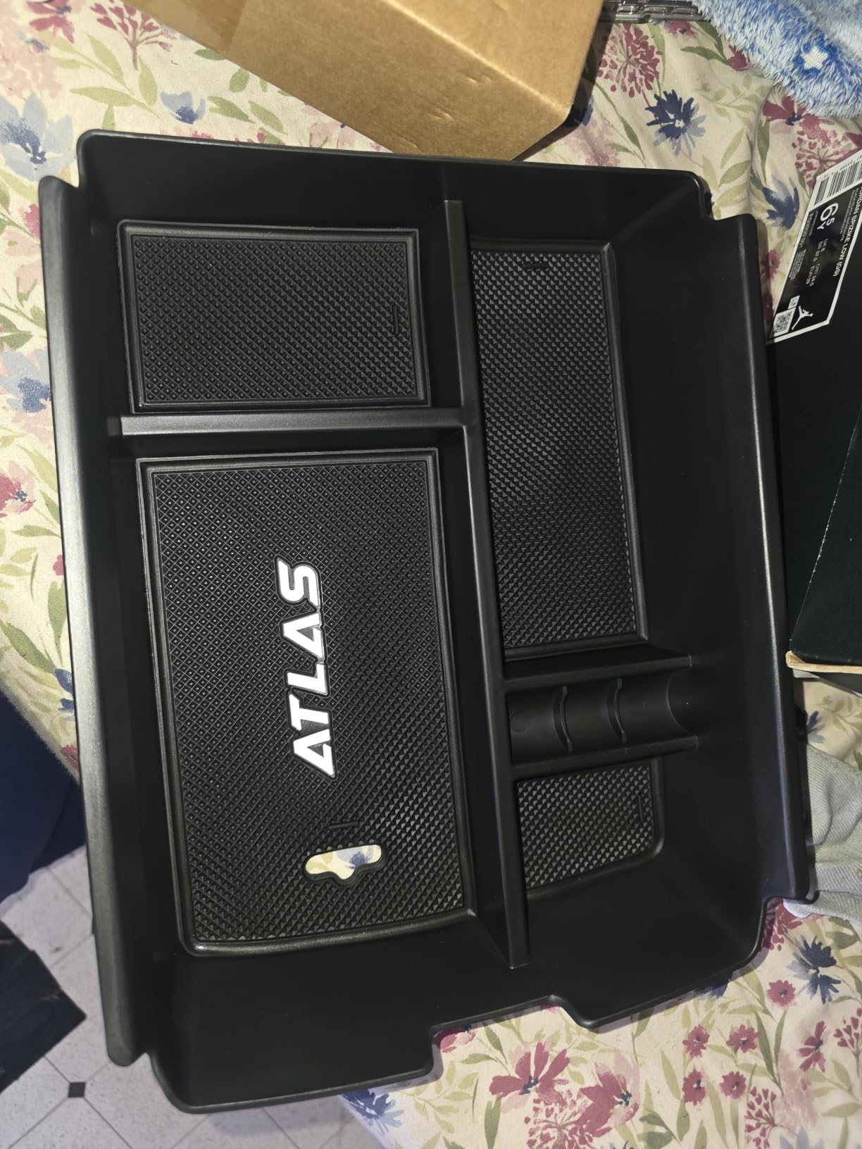 Center Console Organizer Tray for VW Atlas Accessories 2018-2023, Black customer photo 2