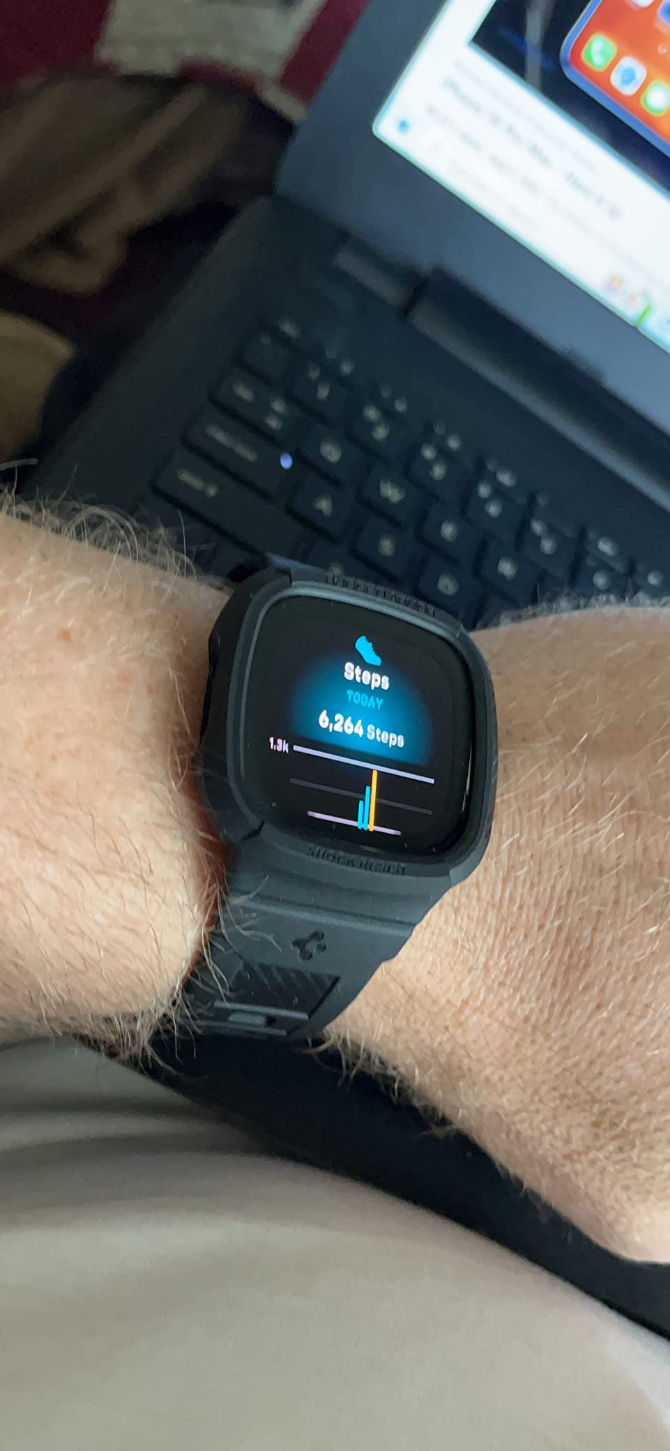 Fitbit Sense Advanced Smartwatch with Tools for Heart Health, Stress Management & Skin Temperature Trends, Sage Grey/Silver, One Size (S & L Bands Included) customer photo 1
