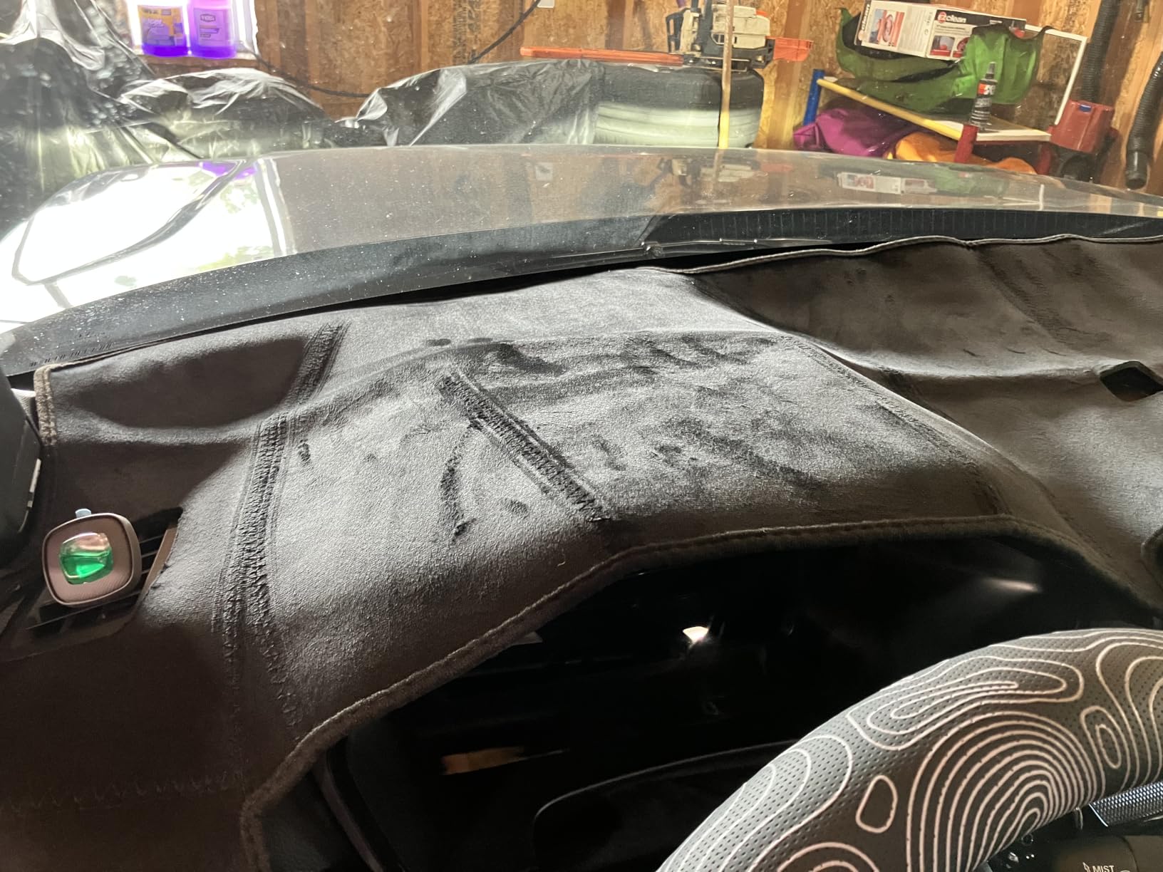Autorder Dashboard Cover Mat for Toyota Corolla 2019-2022 2023 2024 2025 2026 Accessories Dash Cover Flannel Dash Mat Sunshade Glare UV Rays Protector customer photo 1