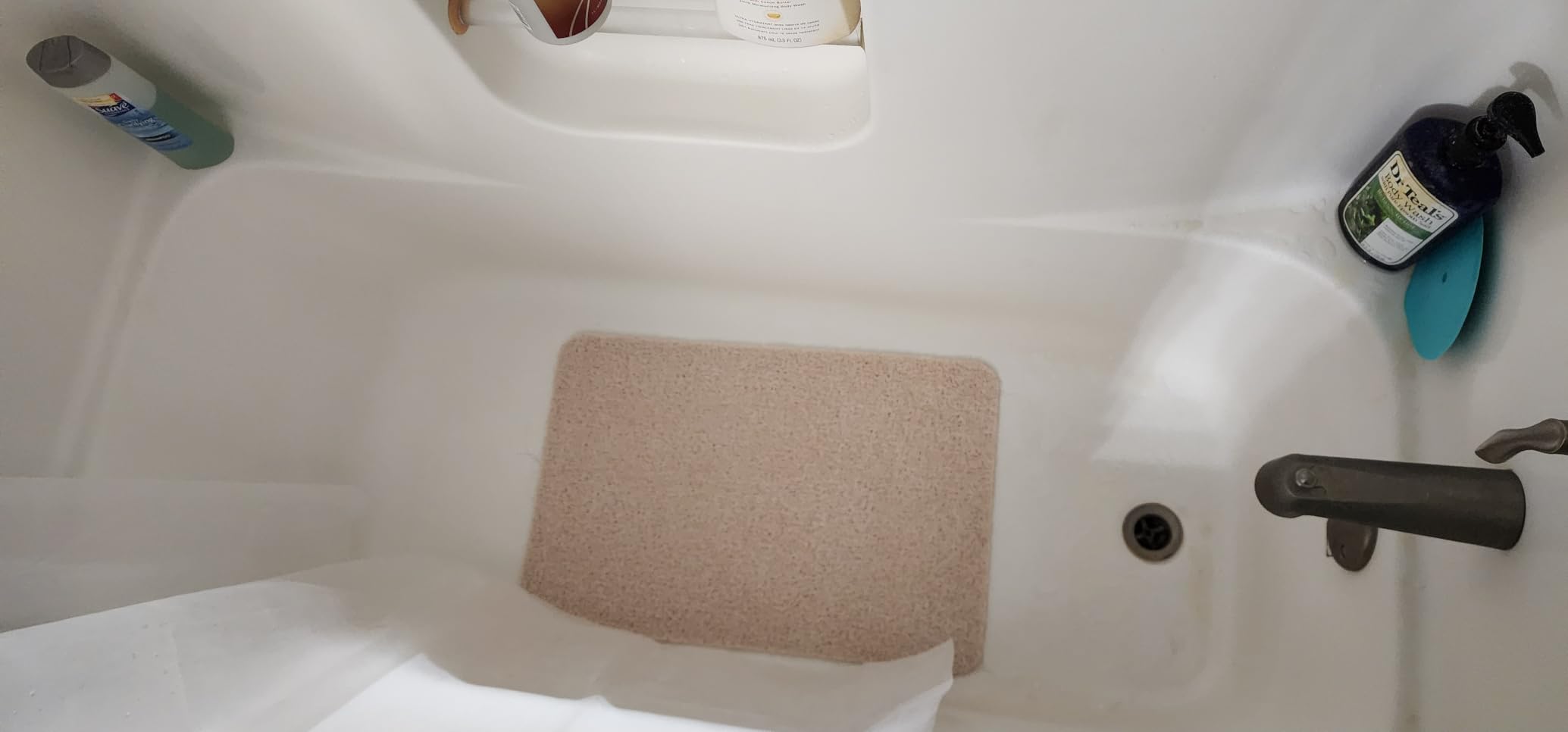 Hargiis Non Slip Bathtub Mat, Anti Slip Shower Mat, Fast Drying Bath Tub Mats, Foot Scrubber Mat, Anti Slip Mat for Tub, Floor, Bathroom, Home, Kitchen, Hotel (Beige 24