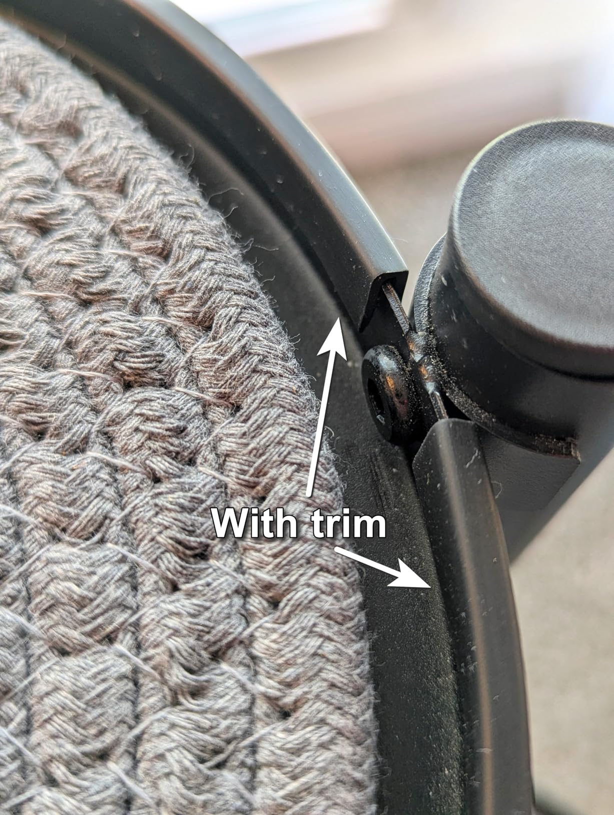 Rubber Edge Trim, Fit 1/16