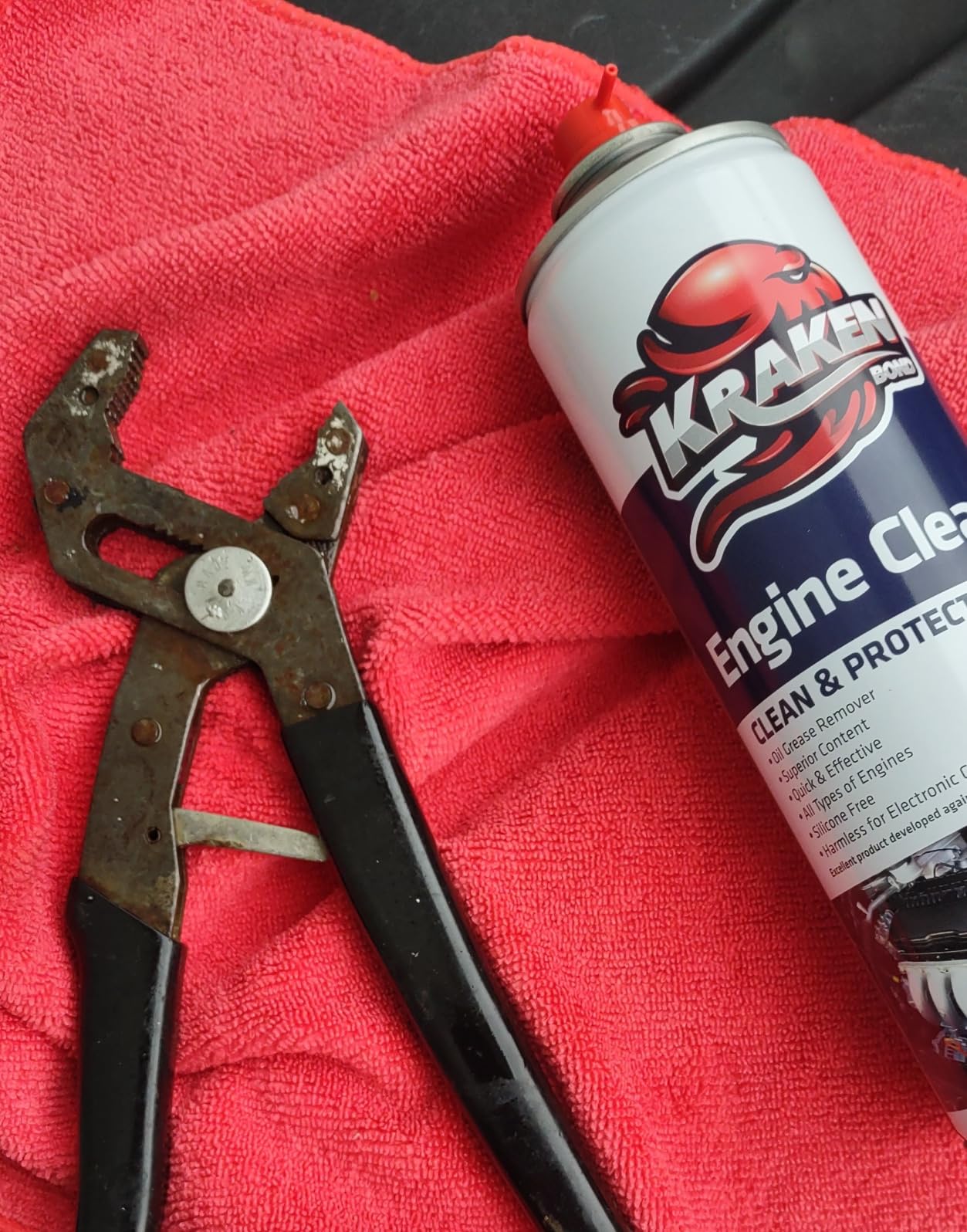 KRAKEN BOND Engine Cleaner Spray - (2x12.3 fl. Oz) Engine Degreaser for Engine Bay, Gunk, and Motor | 2 Pack customer photo 1