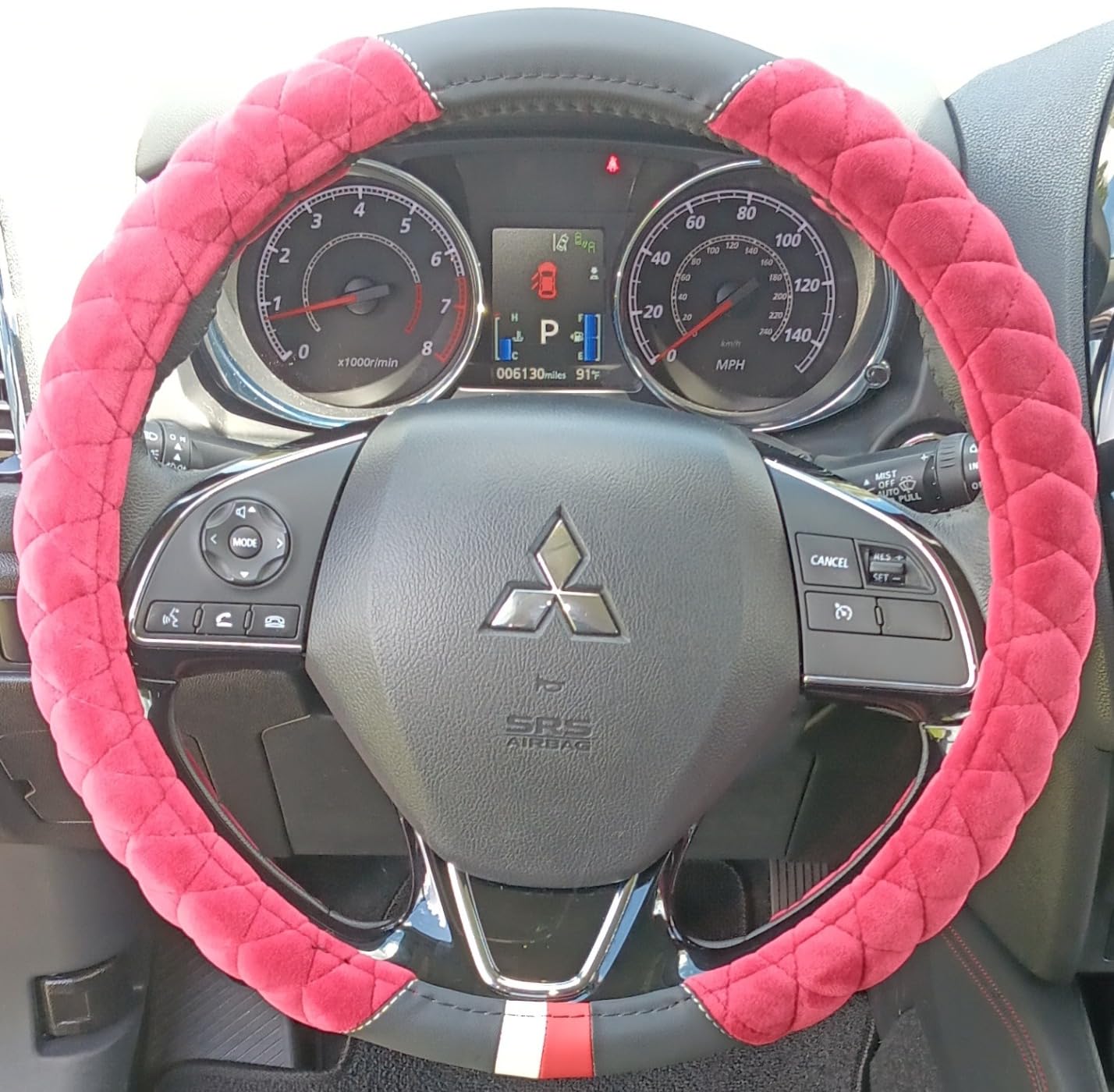 Cxtiy Premium Ice Silk Steering Wheel Cover - Soft, Breathable, and Anti-Slip for Ultimate Comfort and Style Fit Most of Cars SUV Auto Vehicle (C-Black) customer photo 1