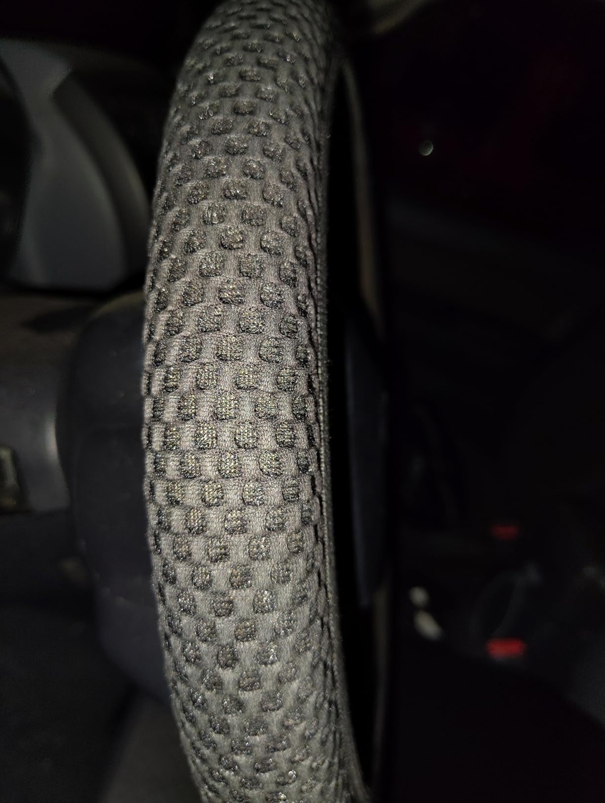 Alpmosn Elastic Stretch Steering Wheel Cover, Universal Interior Accessories Steering Wheel Cover for Women & Men, Breathable Microfiber Ice Silk, Anti-Slip, Odorless, Easy Carry(Black) customer photo 1