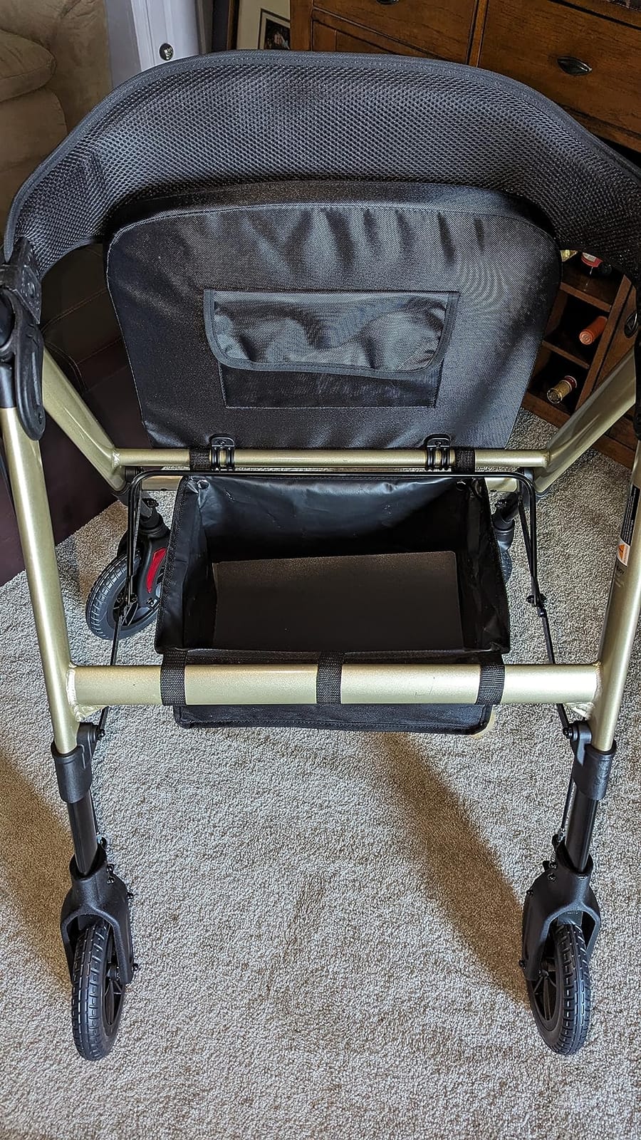 450Lbs Bariatric Rollator Walker,Heavy-Duty Walkers for Seniors with seat customer photo 2