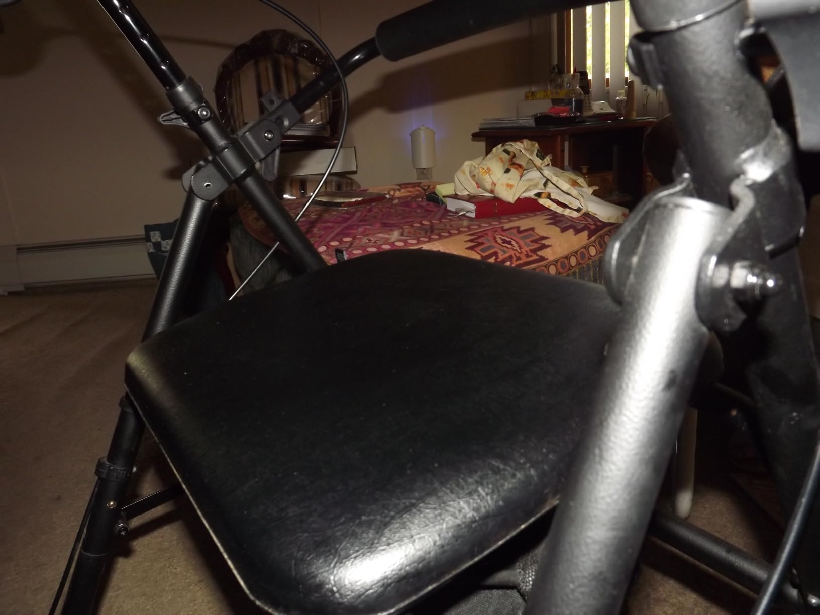 Vive Ultra Lightweight Rollator Walker with Seat - Foldable, Narrow customer photo 2