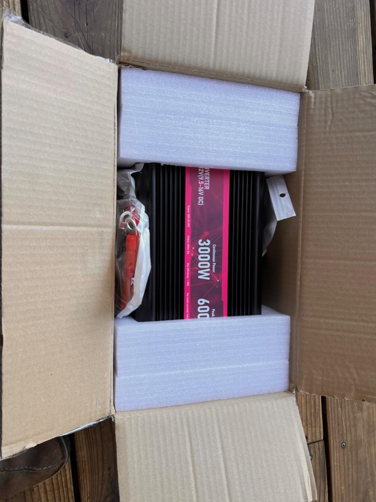 3000W Power Inverter 12V DC to 110V/120V AC, 6000W Peak Car Inverter for RV customer photo 1