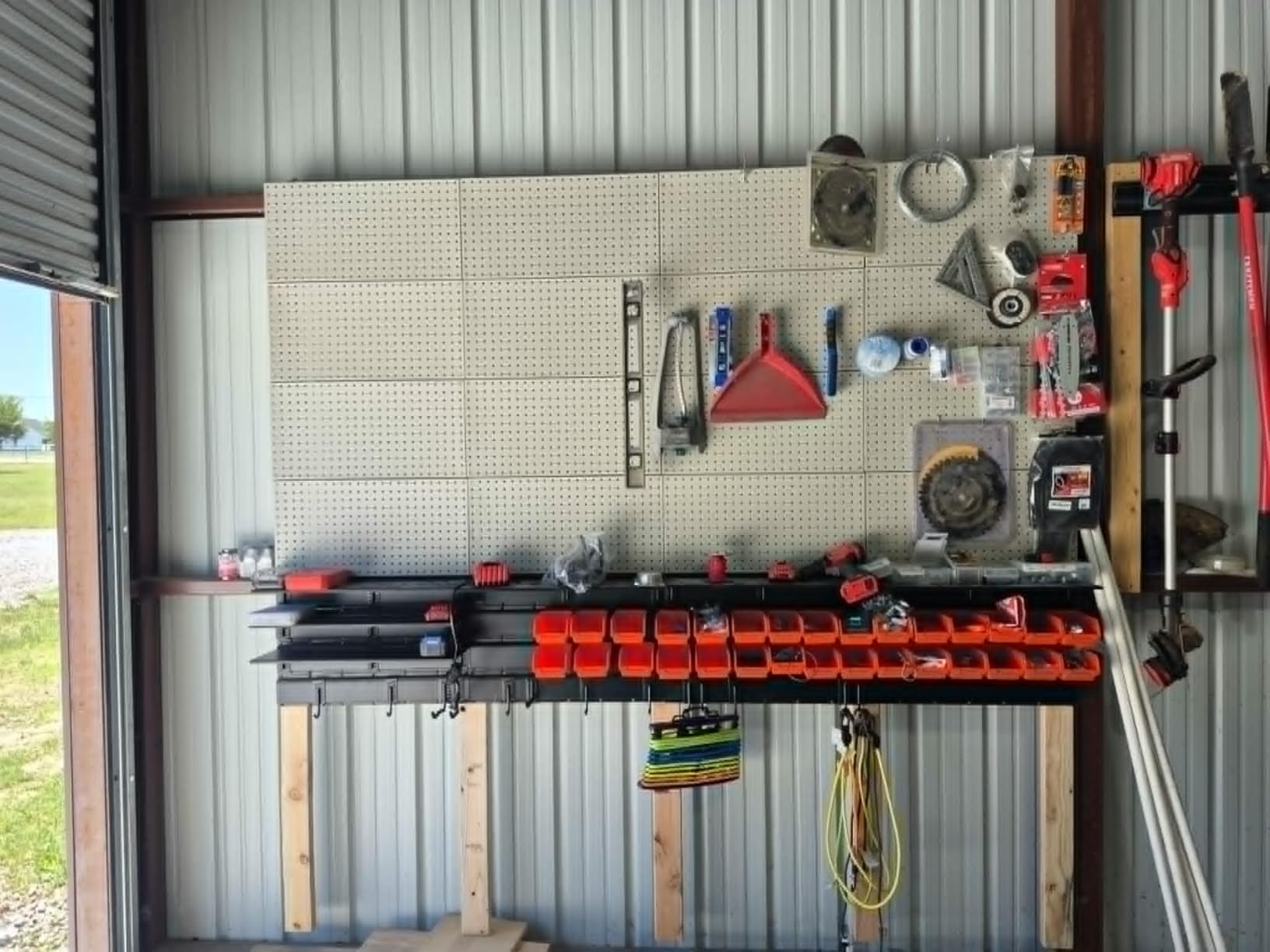 Ultrawall Metal Pegboard Wall Panels, Peg Boards for Garage Tool Storage customer photo 2