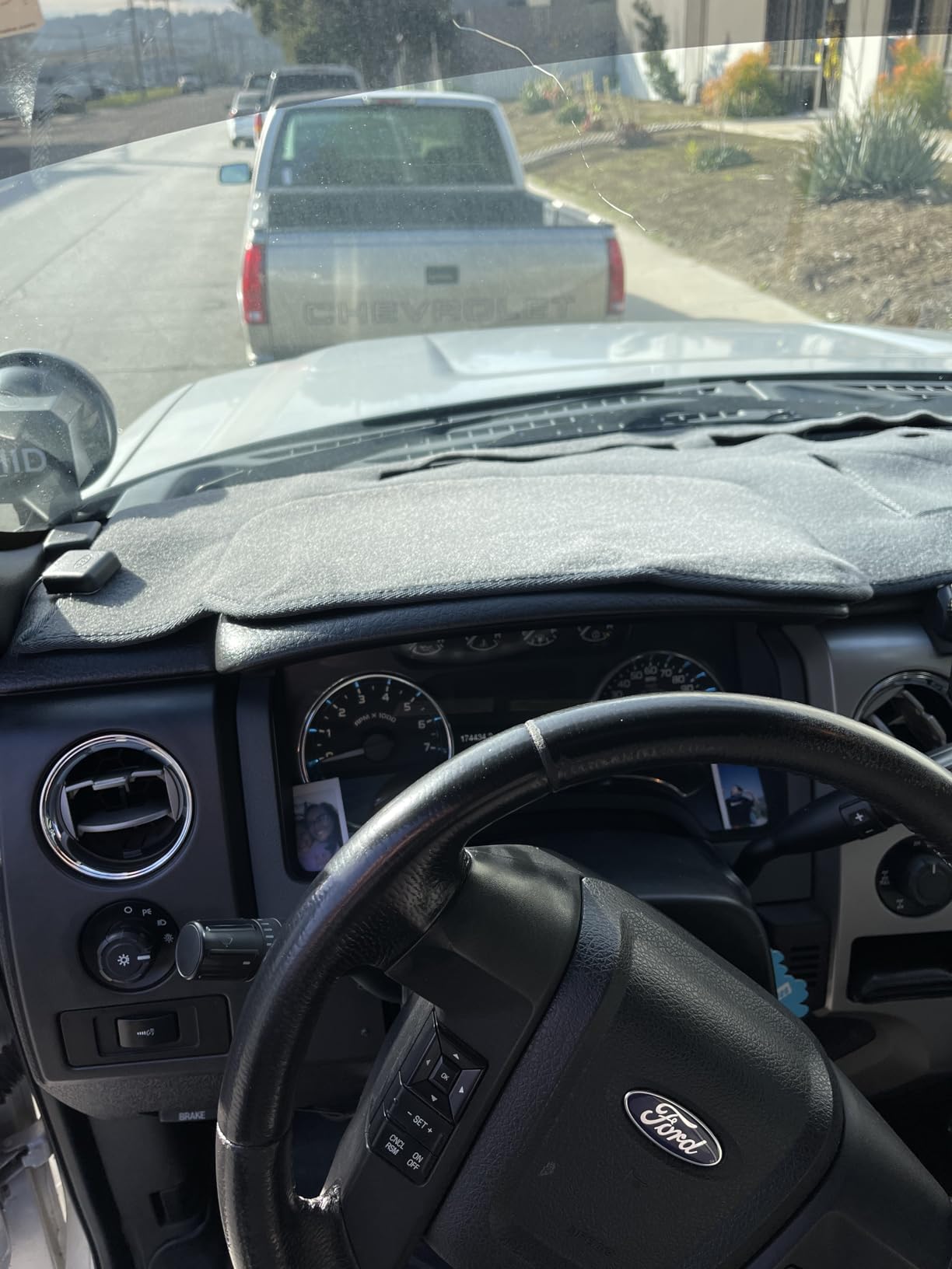 Yiz Dash Cover Mat for Ford F150 2004-2008 / Lincoln Mark LT (Beige) J58 customer photo 2