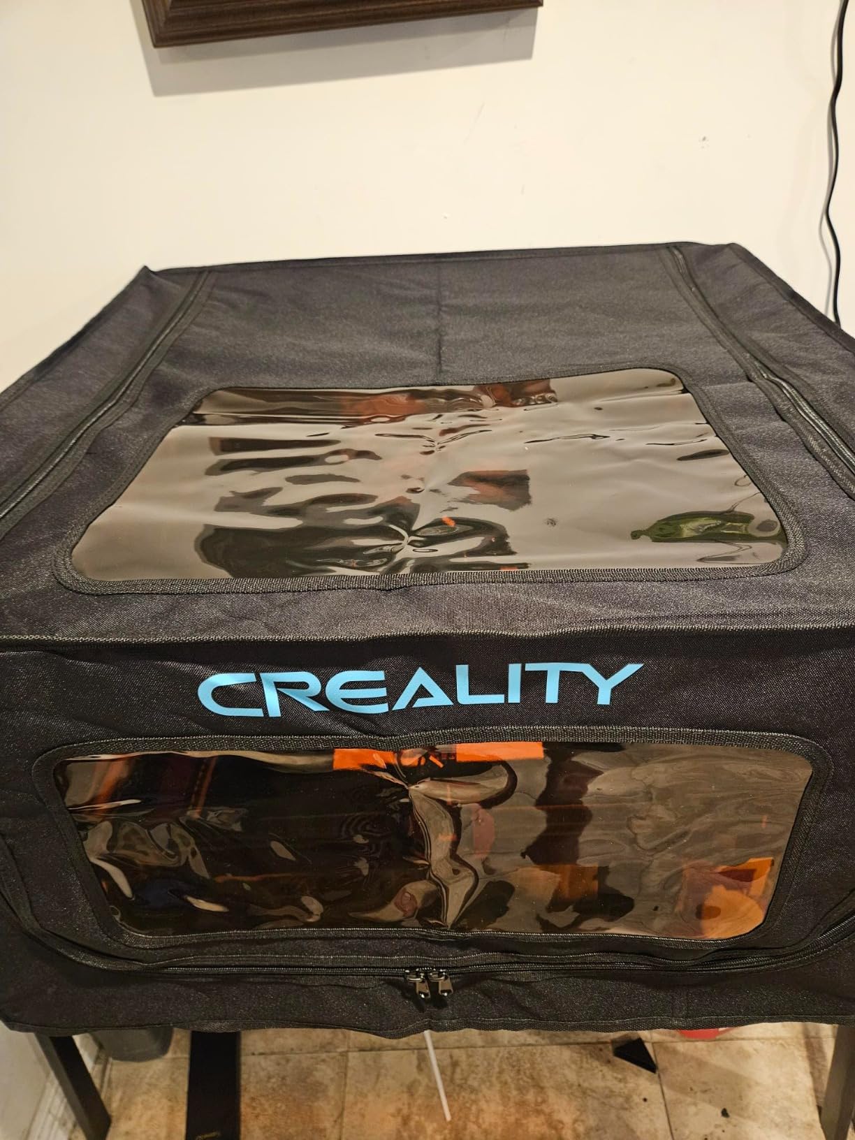 Creality Laser Engraver Enclosure 2.0, Universal Laser Engraver Protective Cover Tent, Fits for Most Laser Engraver Machine, Eye Protection, Insulates Against Noise, Fumes and Odors, 720x720x400mm customer photo 2