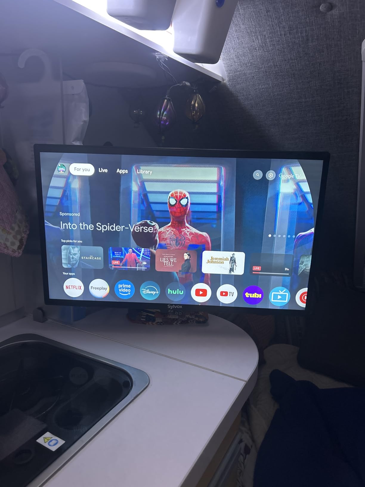 SYLVOX Smart RV TV, 24'' 12 Volt TV for RVs, 1080P FHD Compatibility with Google TV & Google Assitant, Bulit in App Store, Screencast, Small Smart Television for RVs, Campers, Boats and More customer photo 2