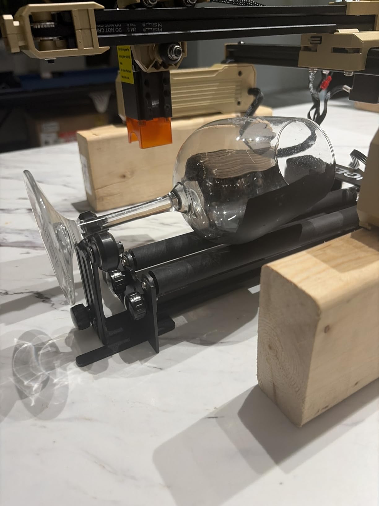 Longer Rotary Roller Series,Laser Engraver Rotary Roller, Y-axis Rotary Roller 360° Rotation for Laser Engraver Engraving Cylindrical Objects Tumblers Cans Cups Bottles, Adjustable Diameters 6-200mm customer photo 1