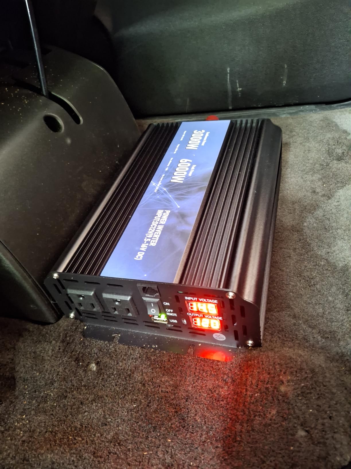 3000W Power Inverter 12V DC to 110V/120V AC Converter, 6000W Peak RV Use customer photo 1