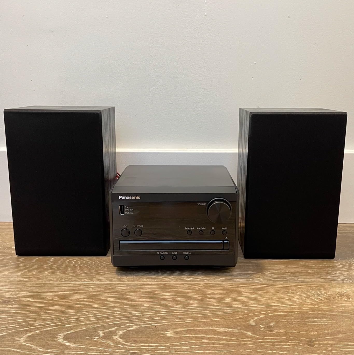 Panasonic Compact Stereo System with CD Player, Bluetooth, FM Radio and USB with Bass and Treble Control, 20W Stereo System for Home with Remote Control - SC-PM270PP-K (Black) customer photo 1