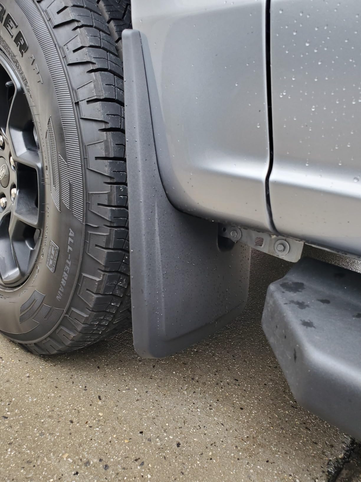 PELEUS Mud Flaps for Ford F150 2021-2026 Accessories, No Drill Splash Guards for 2024 2025 Ford Trucks (Not for Raptor), Heavy Duty PP+TPE Anti-Crack Mudguards Front and Rear Set of 4 customer photo 1
