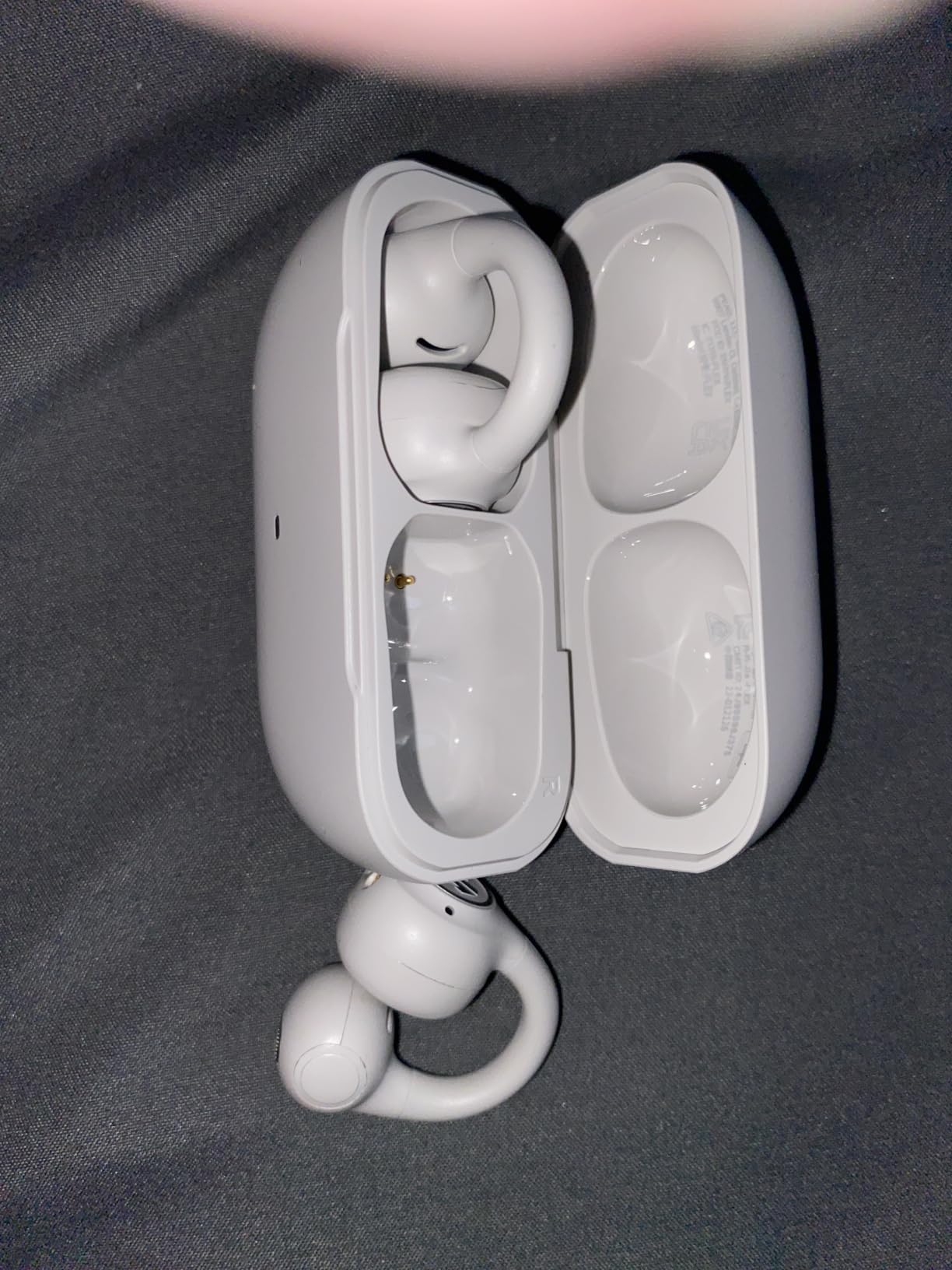 JLab, Flex, Open Ear Earbuds, Clip On Wireless Bluetooth Earbuds, Open Ear Headphones, Teal customer photo 1