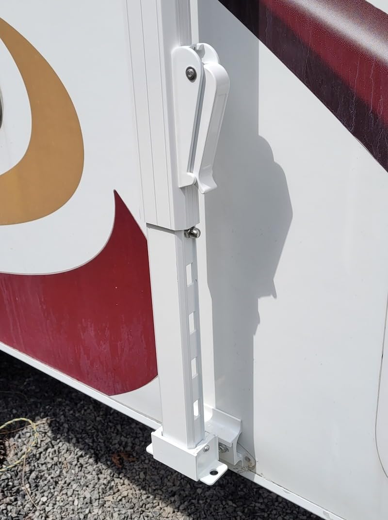 YESCAMP Manual RV Awning Complete Kit Retractable Camper Awning for RV or Trailers RV Roll Out Awning for Camper or 5th Wheel,Travel Trailers,Toy Haulers,Motohome(14Ft,Black Frame,Black Fade) customer photo 1
