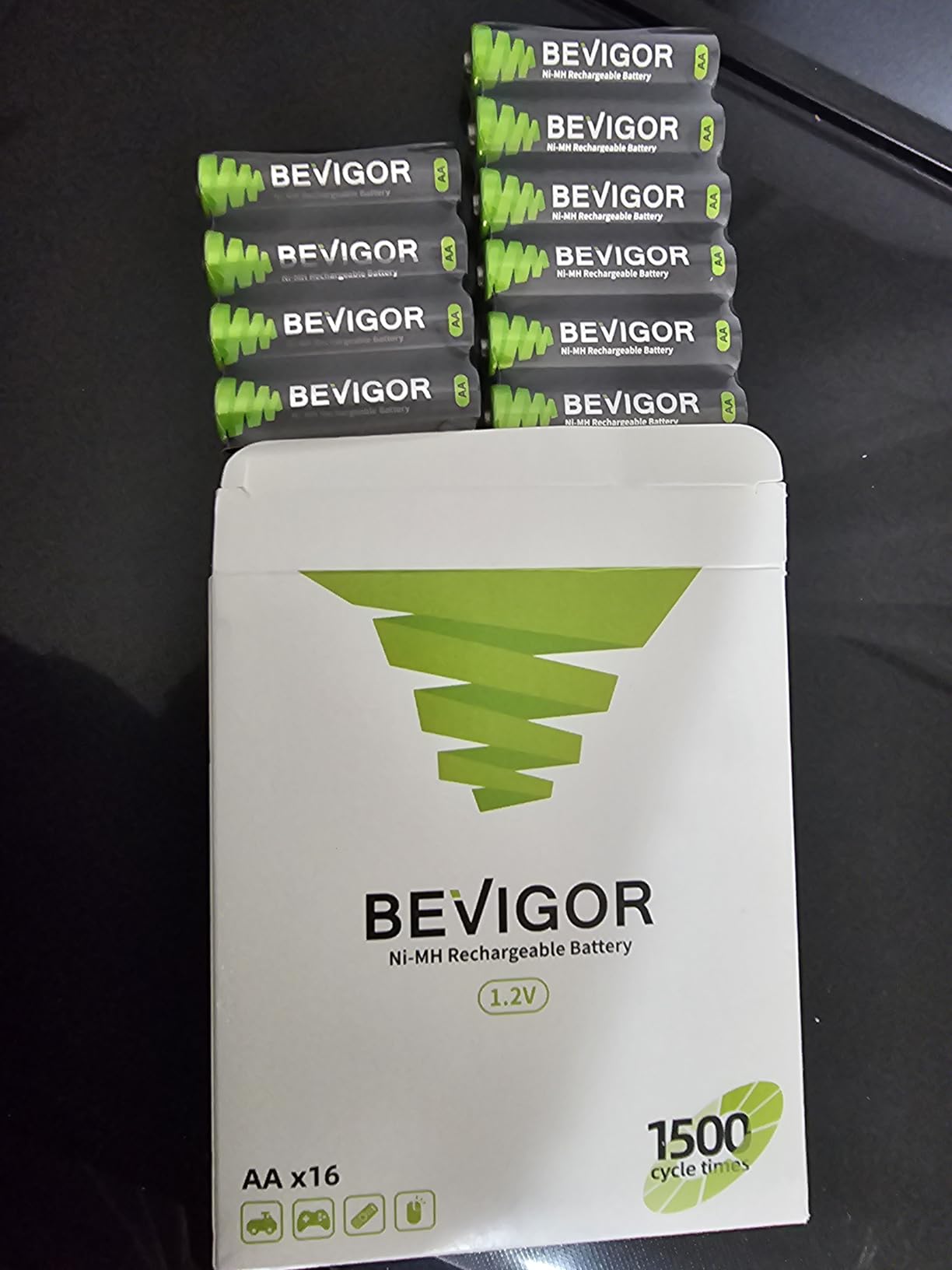 BEVIGOR 8 Pack AA Rechargeable Batteries 1500 Cycle, 2800 mAh High Capacity 1.2V NiMH Rechargeable AA Batteries Low Self Discharge Double A Battery customer photo 1