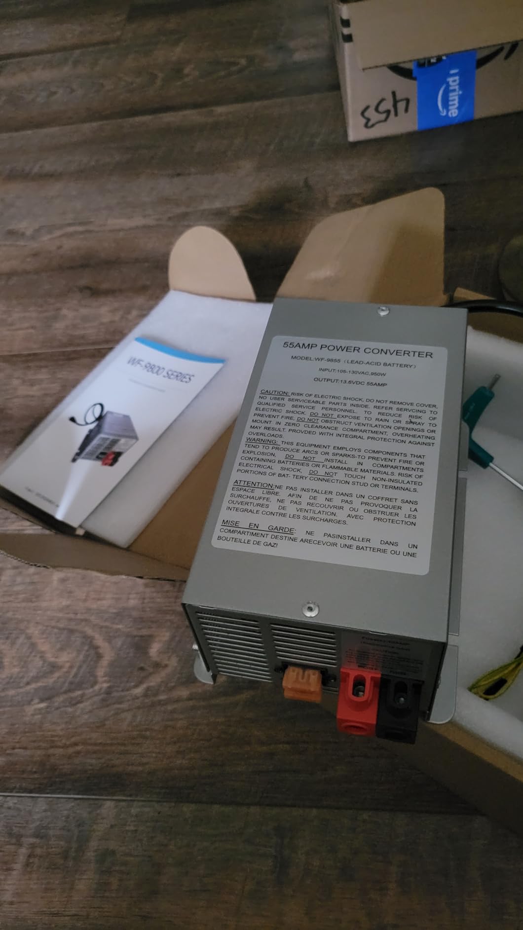 𝟐𝟎𝟐𝟔 𝐔𝐩𝐠𝐫𝐚𝐝𝐞 WF-9855,55 Amp Rv Power Converter,Designed for Lithium Battery,Replace for WF-9855,WF-9855-MBA,WF-9855-AD,WF-9855-LIS&All WF-9800 Series, 5 Years Warrnaty customer photo 2