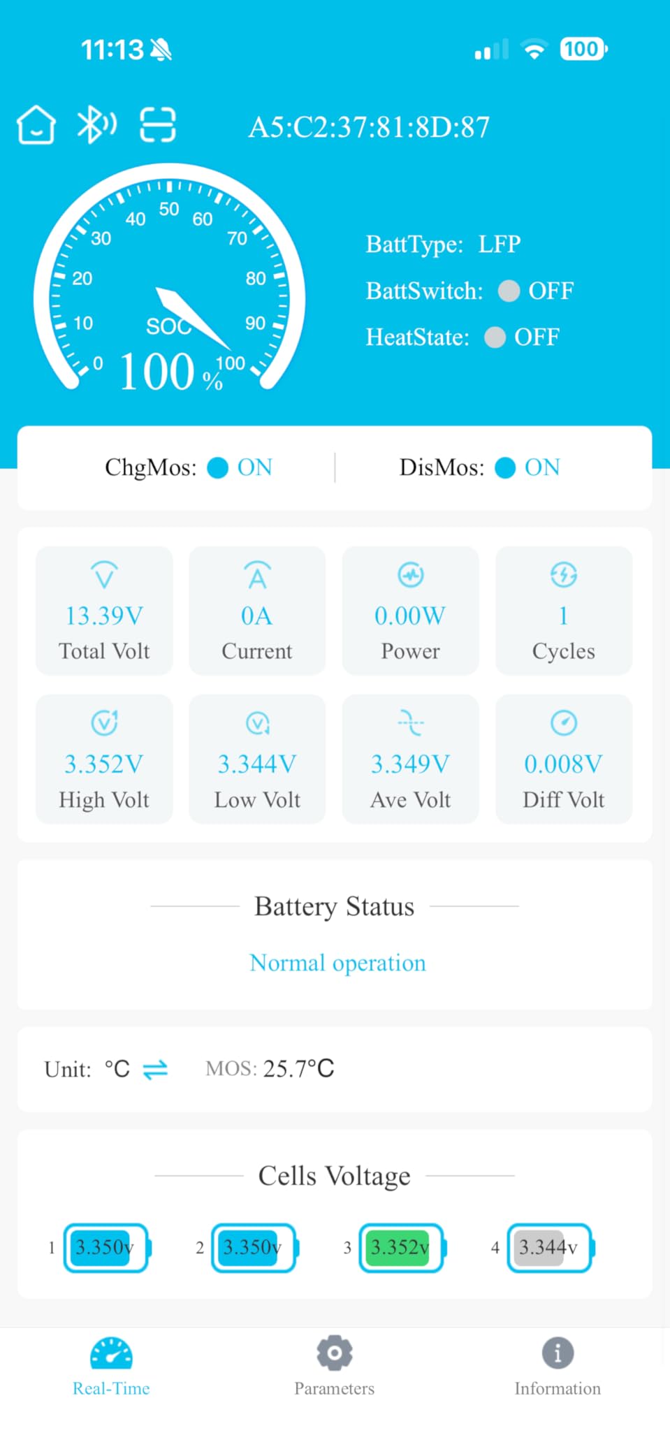 12V 100Ah Bluetooth LiFePO4 Battery for Rv, Trolling Motors, Boat customer photo 1