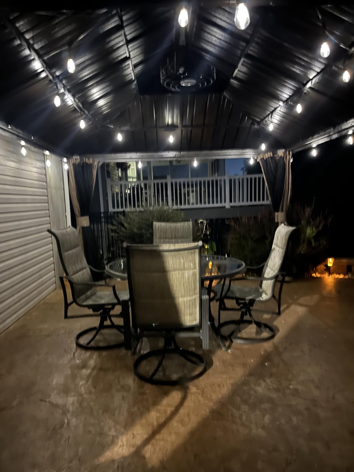 Domi 10'X12' Gazebo, Hardtop Gazebo for Patio with Drainage System, Gray customer photo 1