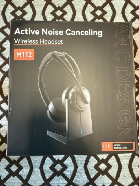 Upgrade ANC & ENC Wireless Headset with Mic for Work(Flip-to-Mute & Dongle) customer photo 1