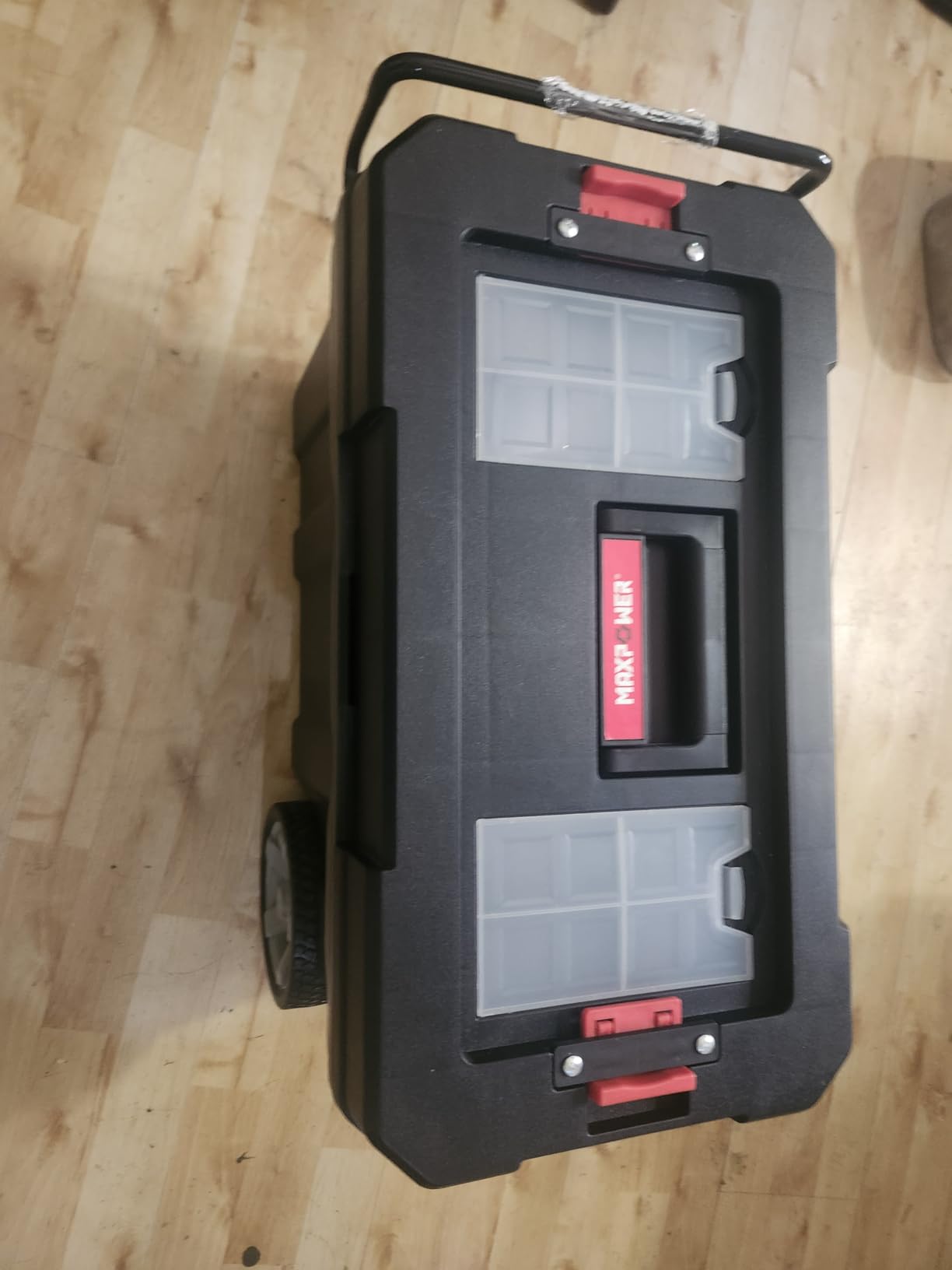 MAXPOWER Rolling Tool Box with Wheel, Lockable Deep Tool Box customer photo 1